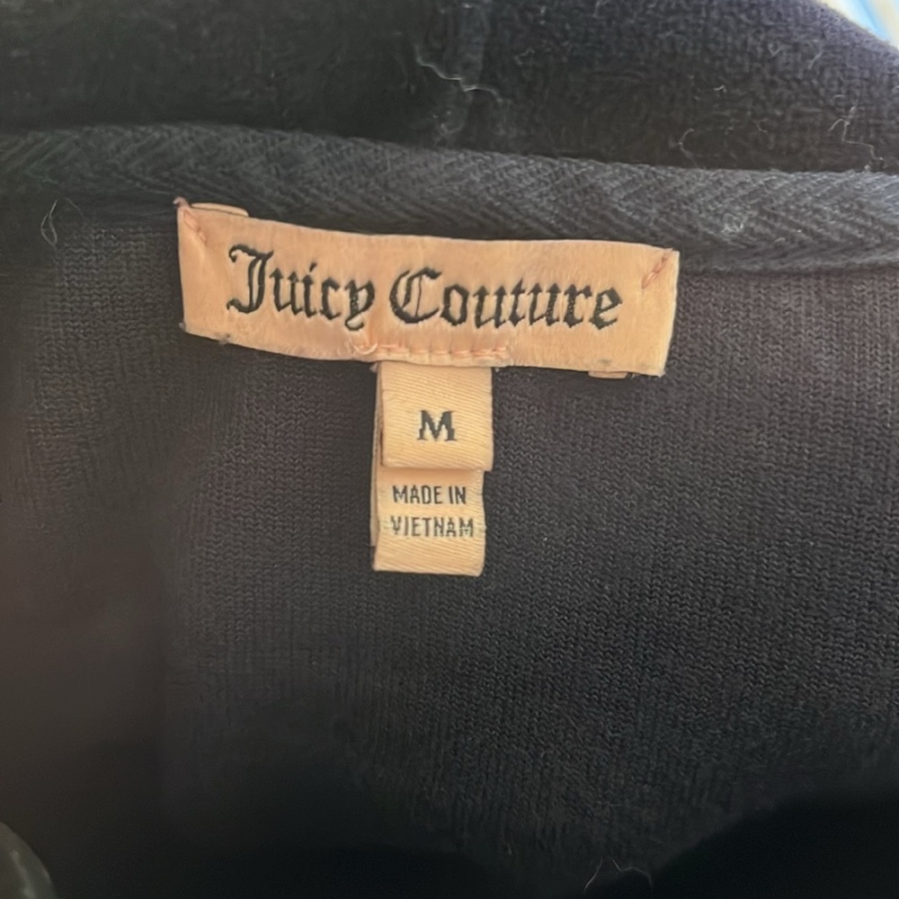 🩷👑🩷👑🩷👑🩷Juicy Couture Black Graphic JACKET!!!! STILL IN GREAT CONDITION 🩷👑🩷👑 - Picture 6 of 6
